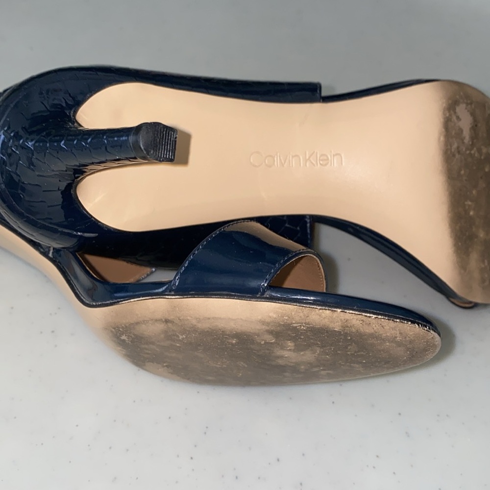 Calvin Klein Cecilly Navy Python Patent Leather S… - image 6